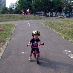 自転車デビュー